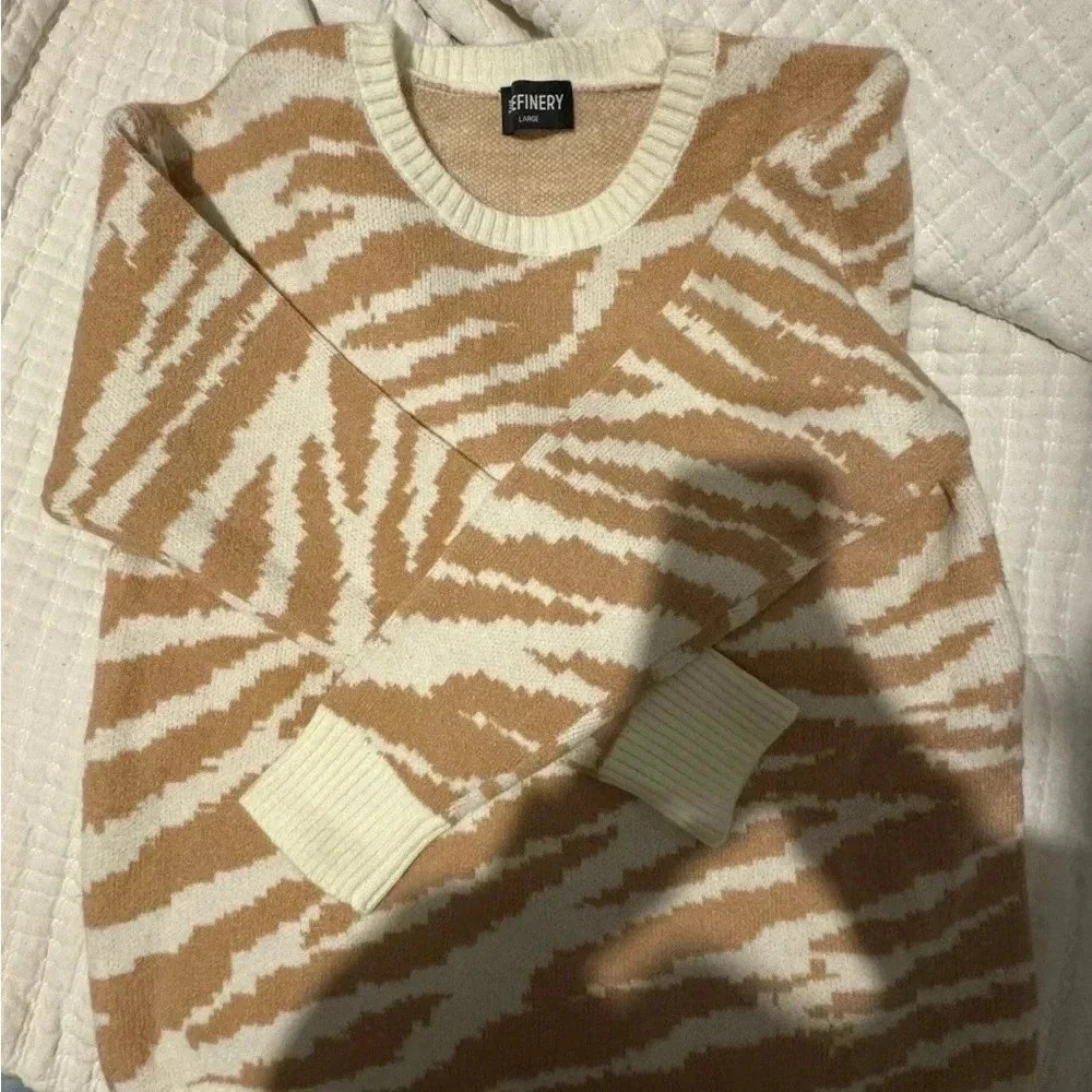 The Refinery Zebra Sweater Size Large